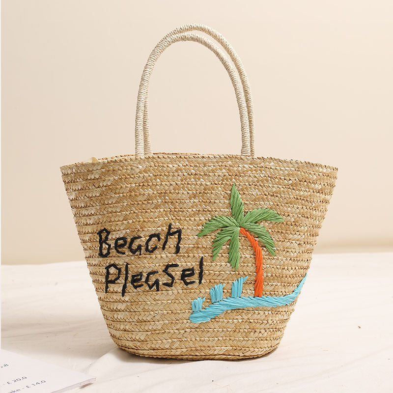 Beach Tote Bag with Personalized Embroidery Skanto