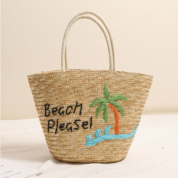 Beach Tote Bag with Personalized Embroidery Skanto