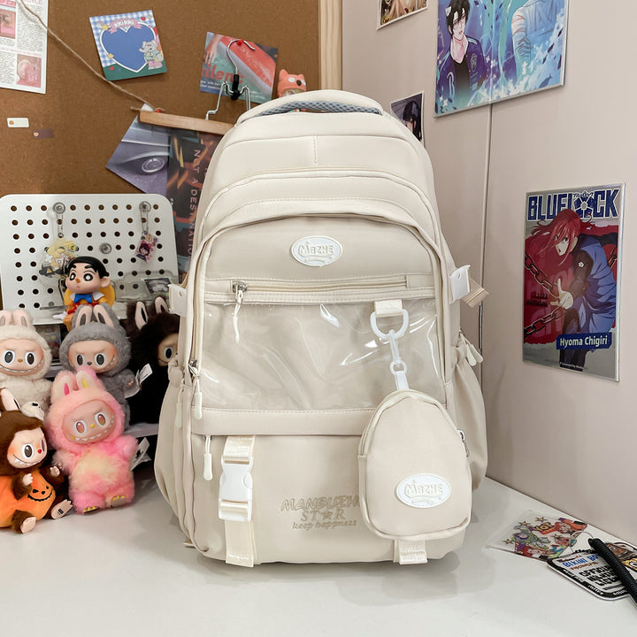 Multifunksjonell Gjennomsiktig Panel Skole Ryggsekk