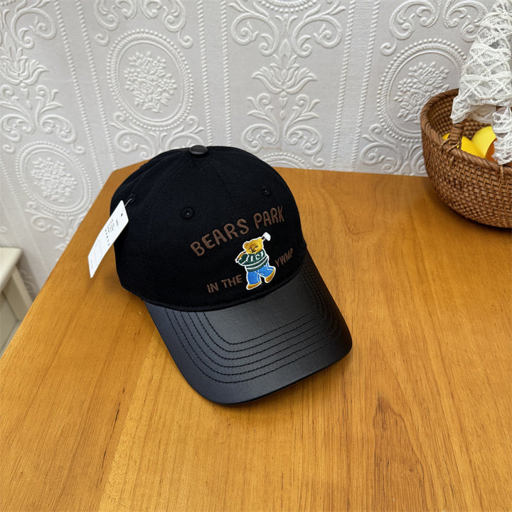 Unisex Brodert Lekne Bjørne-tema Caps Skanto