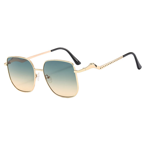 Dame firkantet designer solbrille med dekorative aksenter Skanto