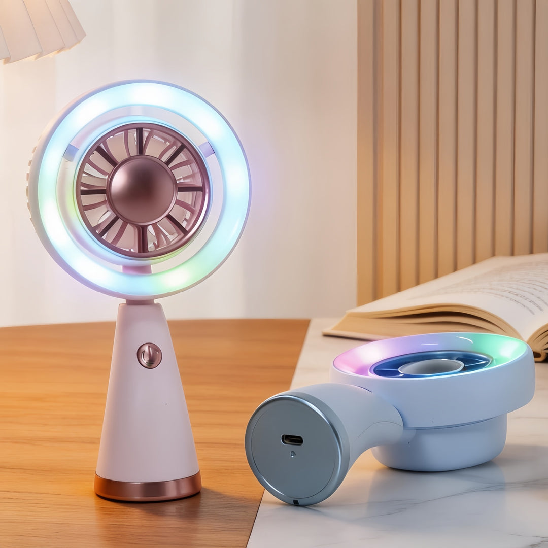 Dame Bærbar Bordvifte med LED-belysning og USB-tilkobling Skanto