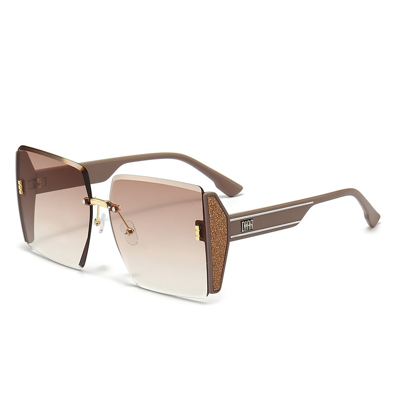 Dame geometrisk Fashion-solbrille Skanto