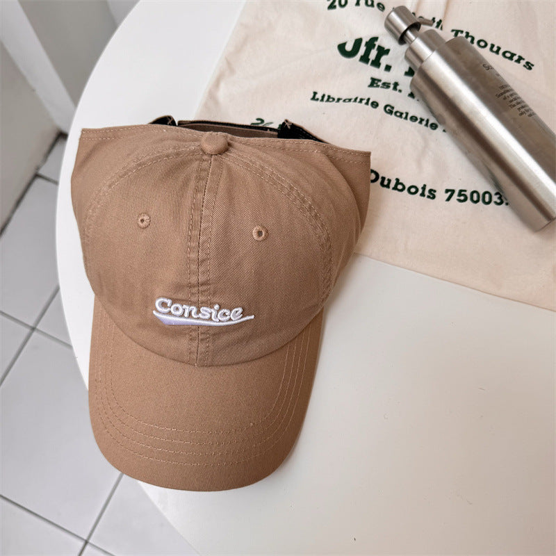 Unisex Casual Brodert Bomull Caps Skanto