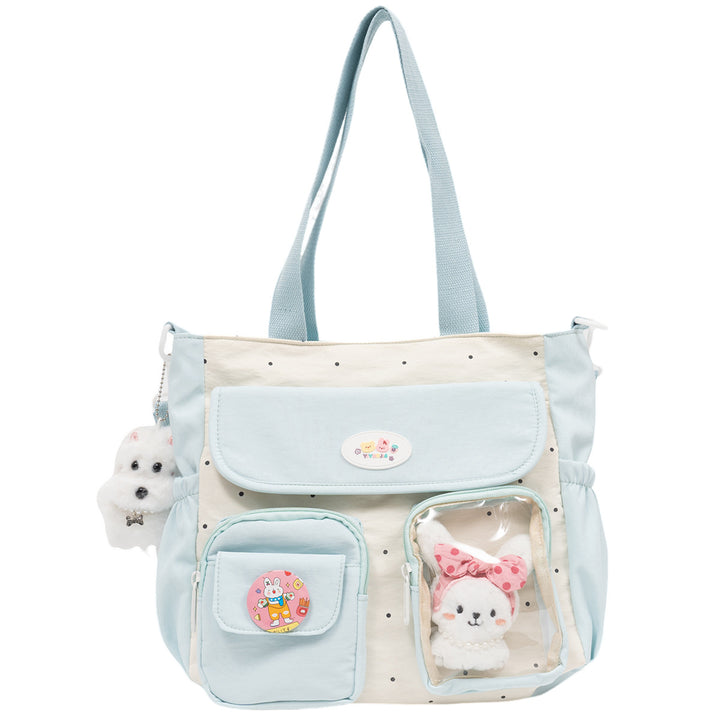 Multi-lomme casual tote bag Skanto