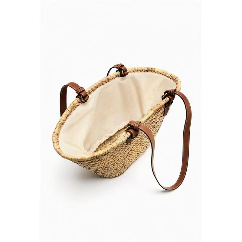 Elegant Woven Beach Bag Skanto