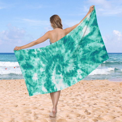 stort strandhåndkle med TIE-DYE-mønster Skanto