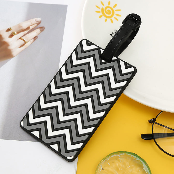 Unisex Chevron Mønstret Bagasjelapp Skanto