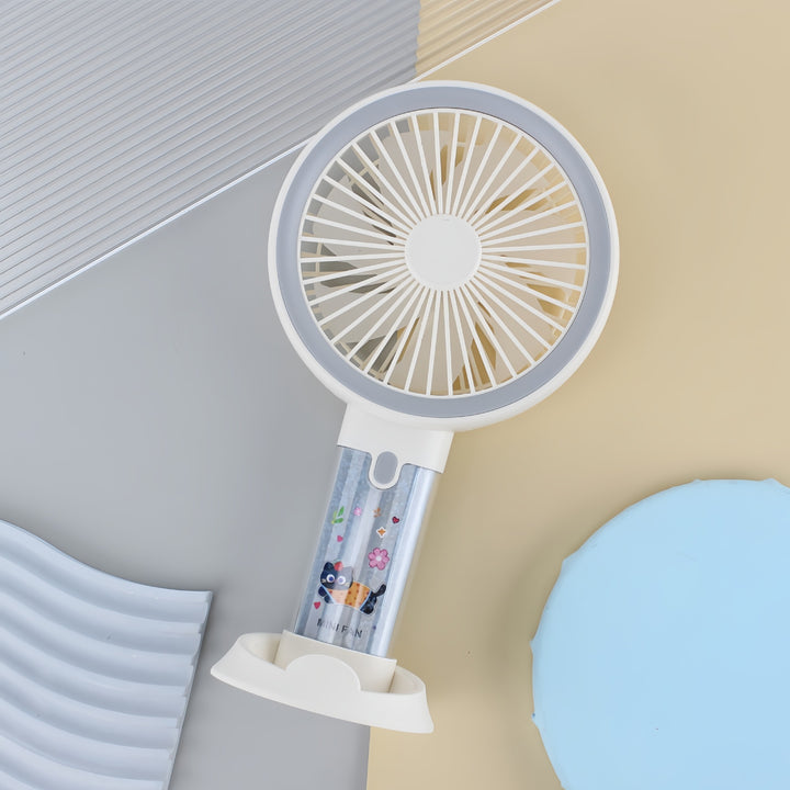 Dame Bærbar Håndvifte med Sprayfunksjon og ergonomisk design Skanto