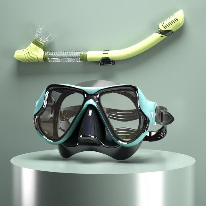 Tauchmaske med ergonomisk design og et fleksibelt snorkel Skanto