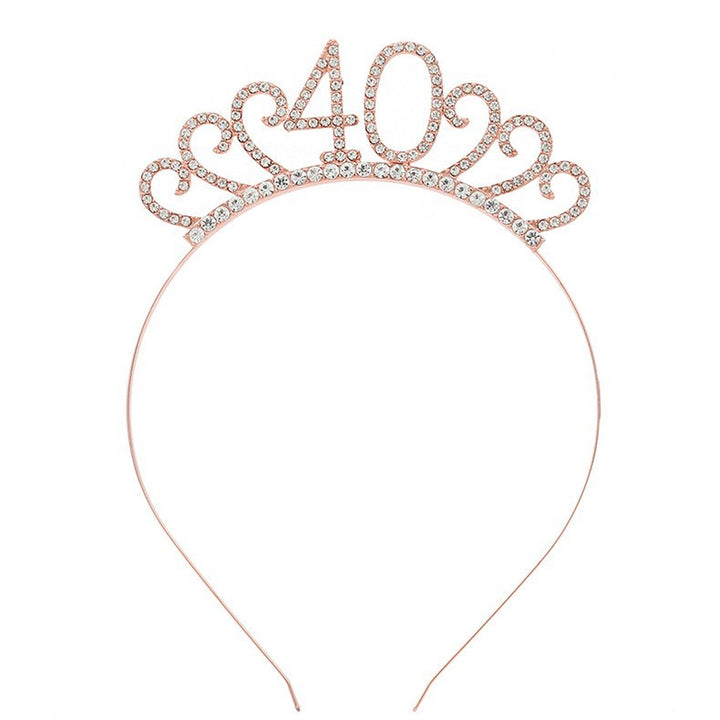 Dame Krystalltiara med personlig designet tallmotiv Skanto