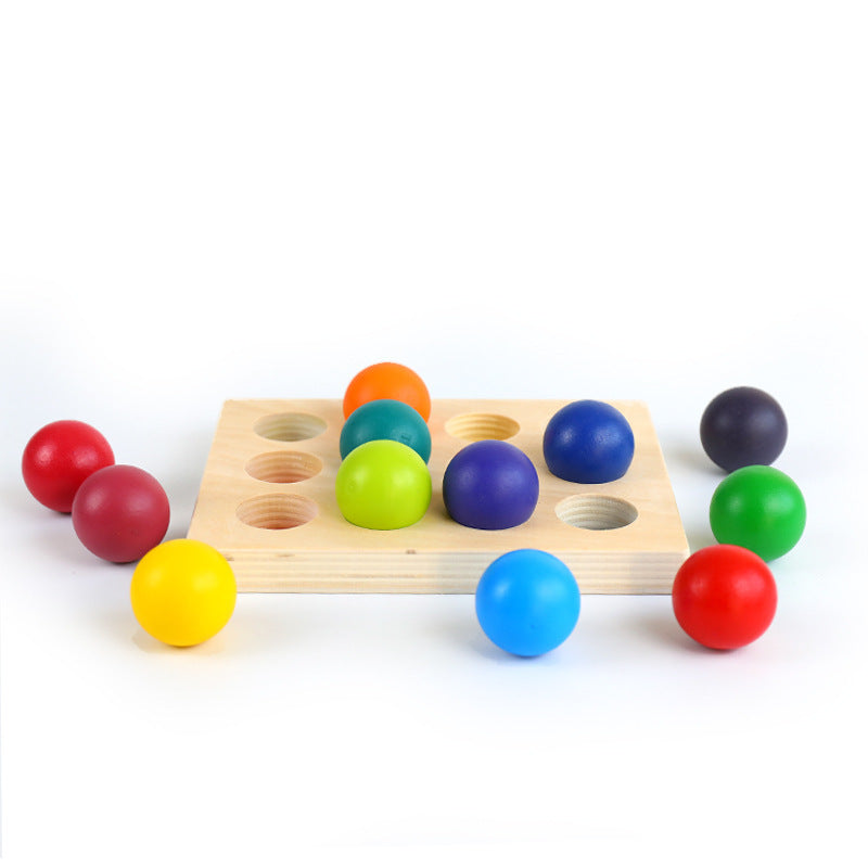 Norvo | EcoToys RainbowWood™ | Oppdag magien med farger - Montessori regnbuesorteringsspill