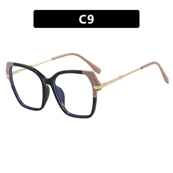 Women's square sunglasses with elegant metal frame and protective UV filter Skanto