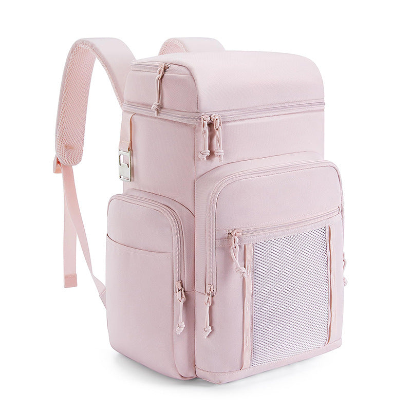 Women's Multifunctional Insulated Cooler and Diaper Backpack with Large Main Compartment and Organizer Skanto