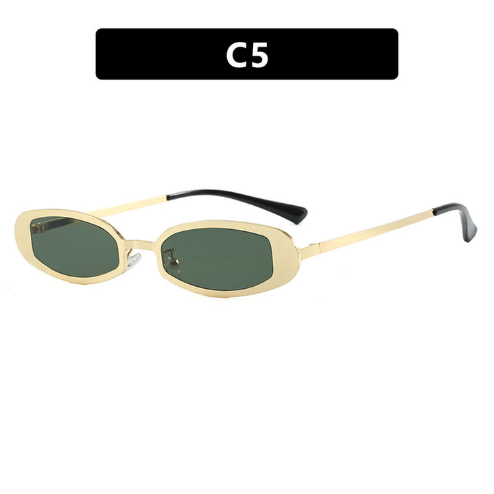 Women's fashionable glasses with elegant metal frame and fine accents Skanto