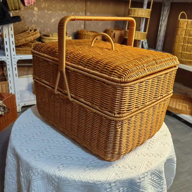 Damer Vintage Oppbevaringskurv med to rom Skanto