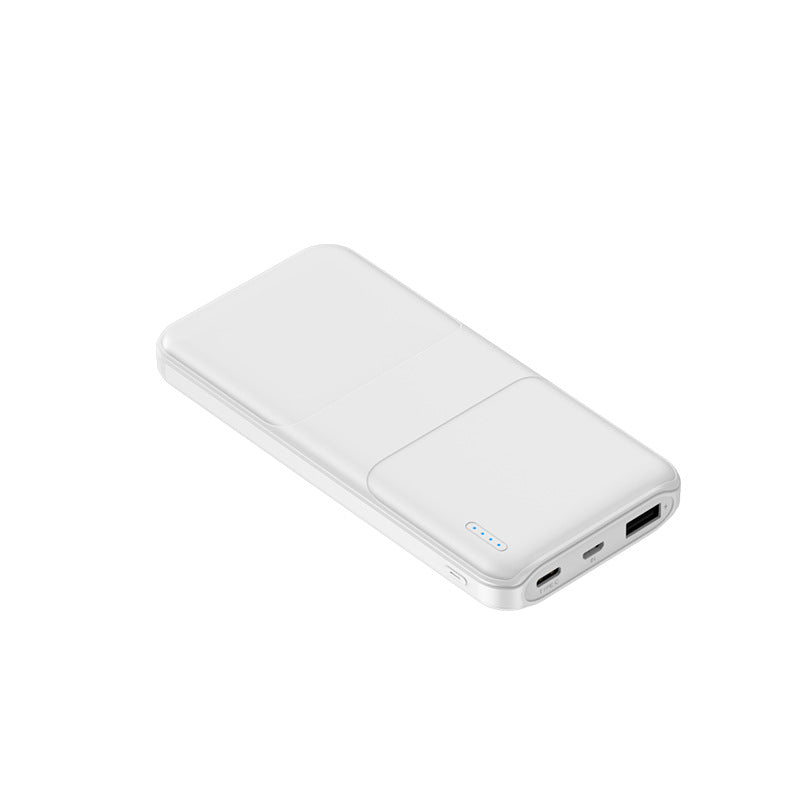 Bærbar Powerbank med trådløs ladeadapter og digital effektmåling Skanto
