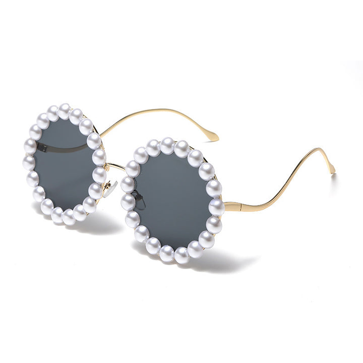 Damer elegant oversized solbriller med stilfull transparent ramme Skanto