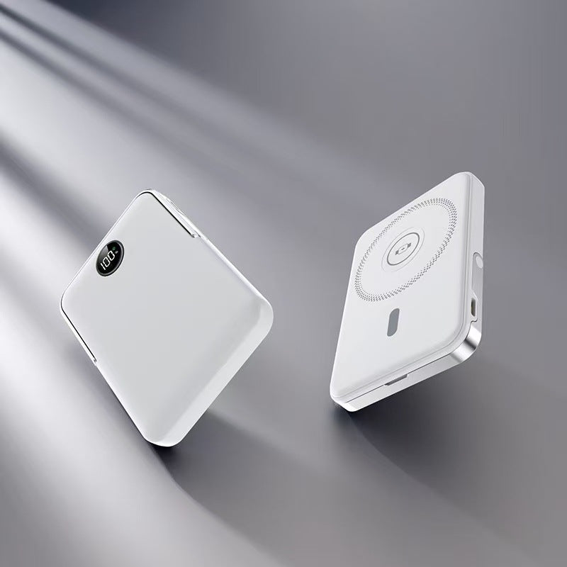 Powerbank med intelligent LCD-skjerm og trådløs ladefunksjon Skanto