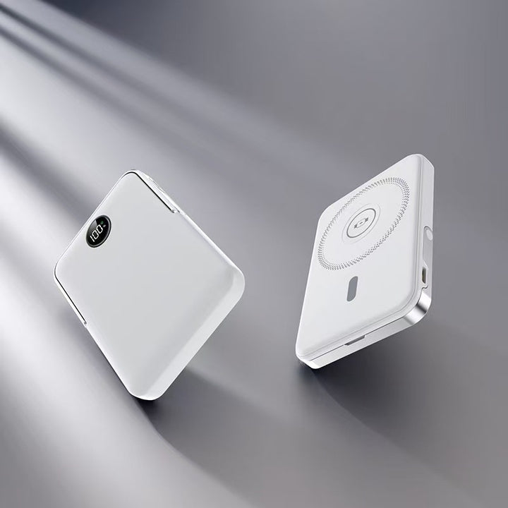 Powerbank med intelligent LCD-skjerm og trådløs ladefunksjon Skanto