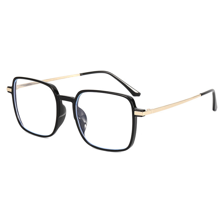 Dame moteriktig oversized solbrille med eksklusive metall-detaler Skanto