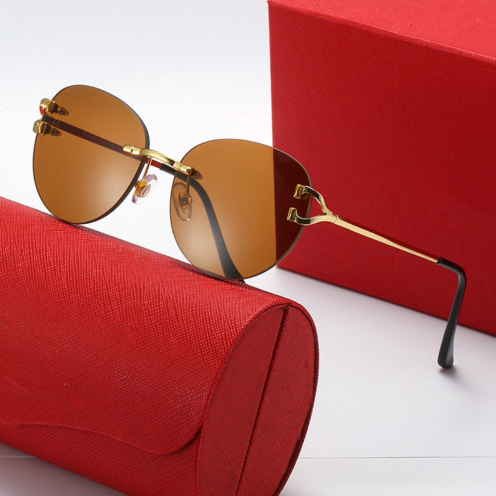 Damer elegant Cat-Eye solbriller med gullsenter og UV-beskyttelse Skanto