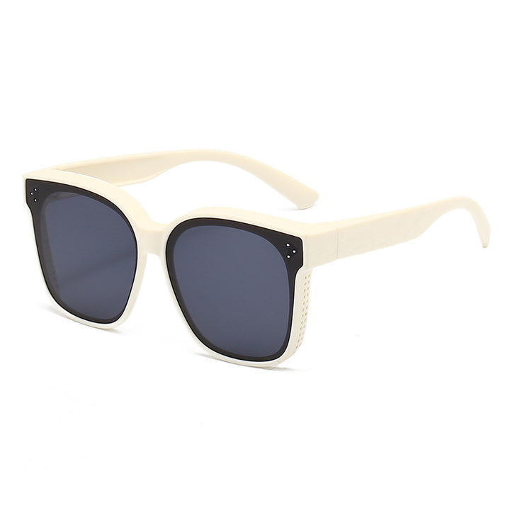 Dame motorisk kvadratisk solbrille med innovativt ventilasjonssystem Skanto