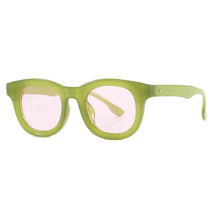 Dame trendy oversized solbriller med markant design Skanto