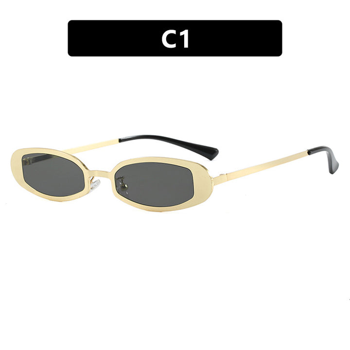 Women's fashionable glasses with elegant metal frame and fine accents Skanto