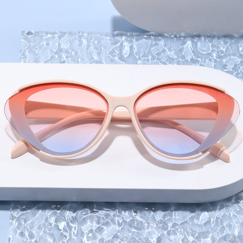 Dame Oversized solbrille med gradient Skanto