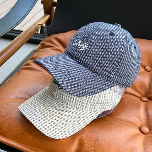 Kvinnenes stilige rutete baseballcap Skanto
