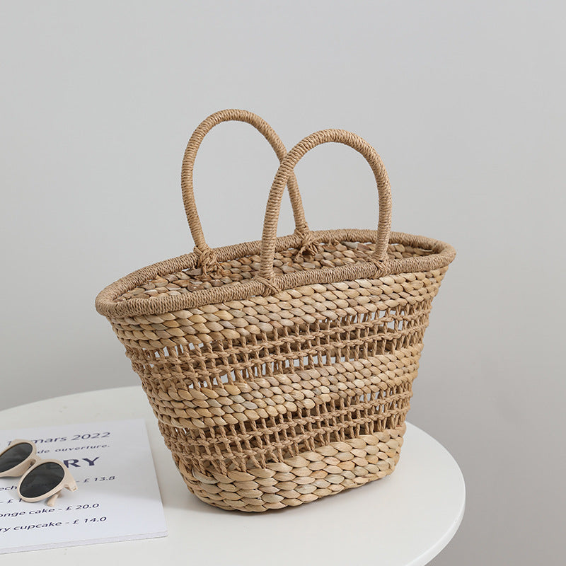 Handmade rattan bag with a removable insert Skanto