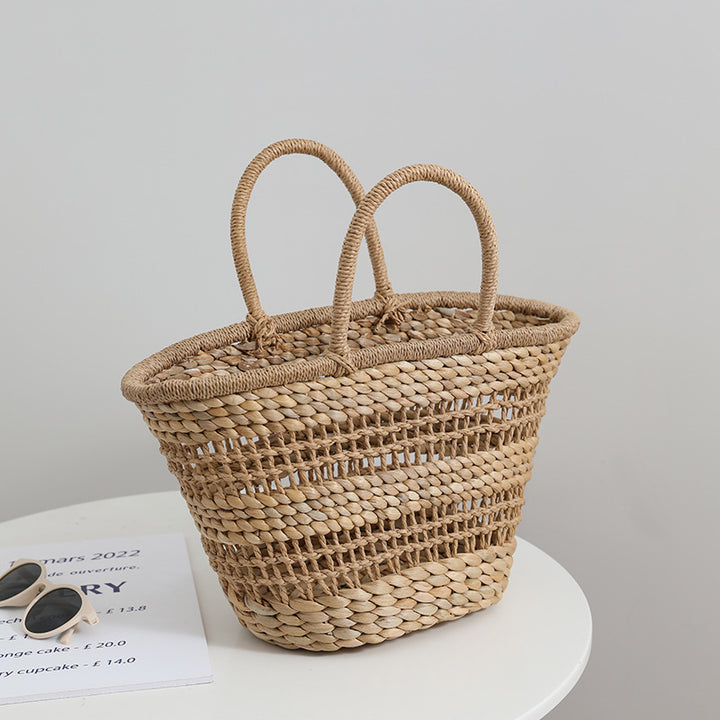 Handmade rattan bag with a removable insert Skanto