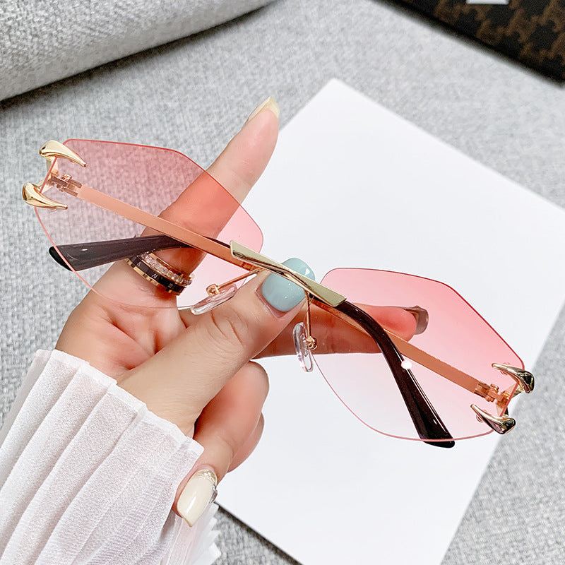 Dame geometrisk oversized solbrille Skanto