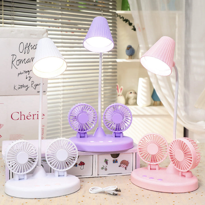 Dame Multifunksjonell Bordlampe med Integrerte Vifter Skanto