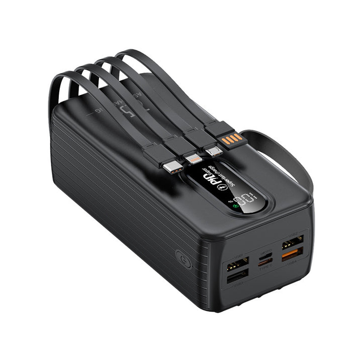 Powerbank med digitalt lade-display og multi-ladeporter Skanto