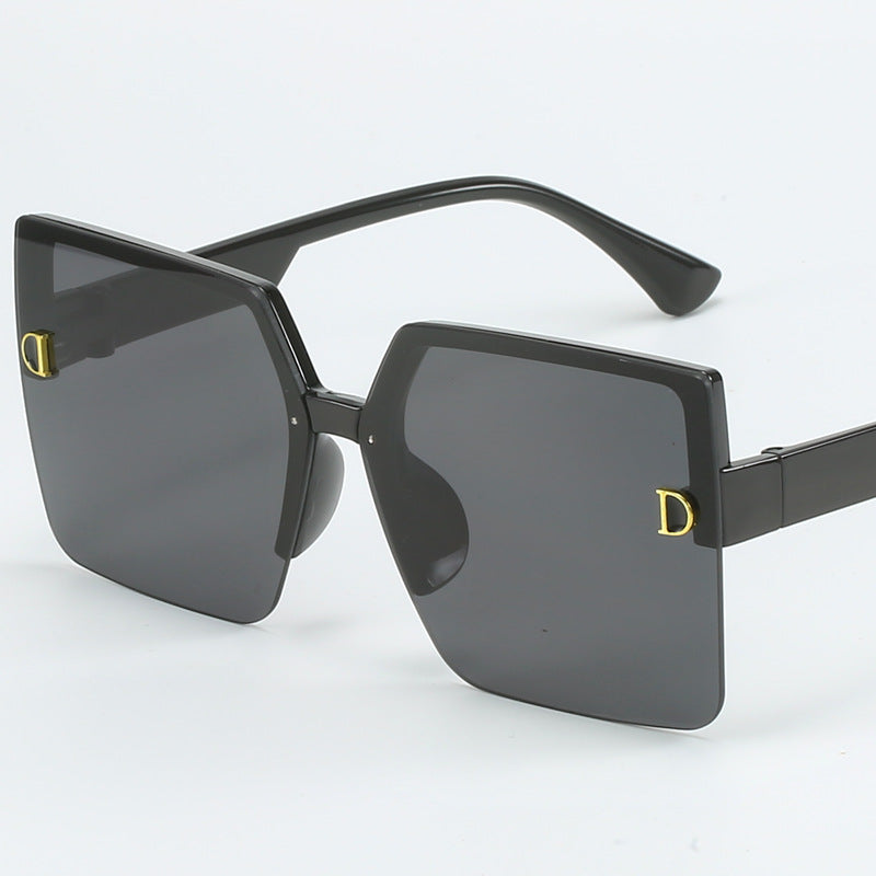 Damer oversized solbrille med høy kvalitet gradient Skanto
