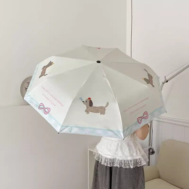 Damer kompakt paraply i kreativt design Skanto