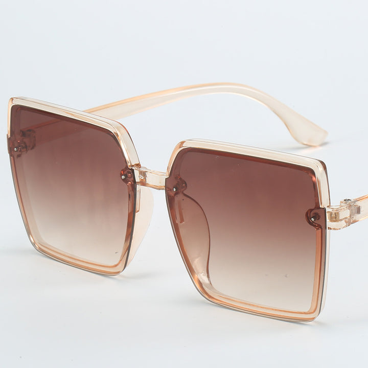 Damer oversized solbriller med kvadratisk ramme Skanto