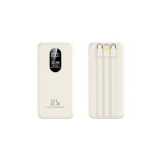 Bærbar Powerbank med intelligent hurtigladingsfunksjon og digital kapasitetsindikator Skanto