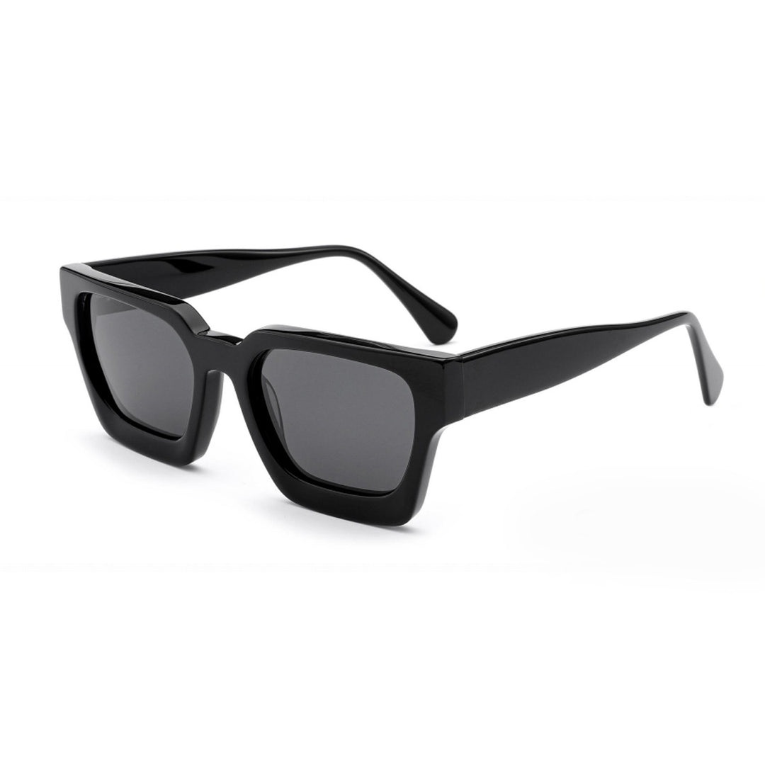 Dame firkantet solbrille med innovativ ram og polariserte glass Skanto