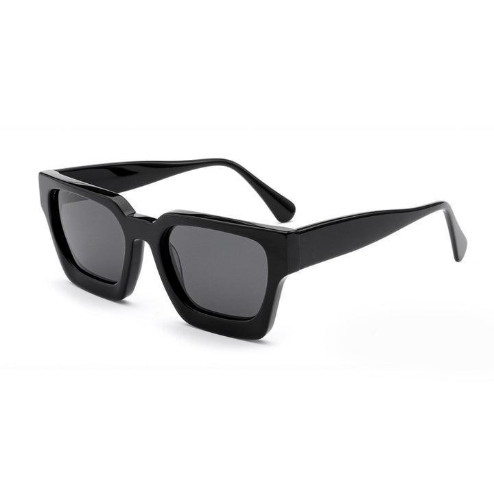 Dame firkantet solbrille med innovativ ram og polariserte glass Skanto
