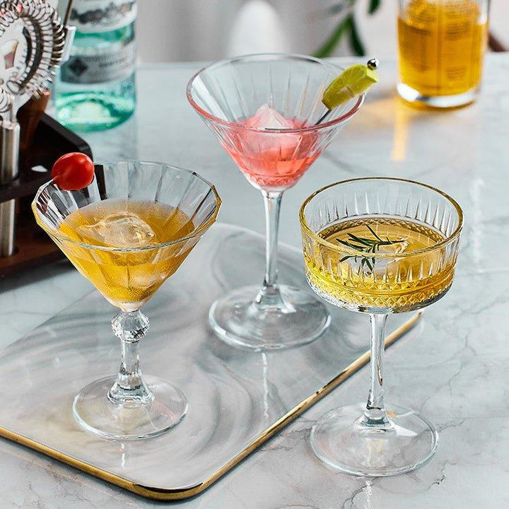 Mønstret Martini Cocktail Glasser | Skanto
