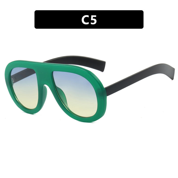 Women's oversized sunglasses in futuristic design Skanto