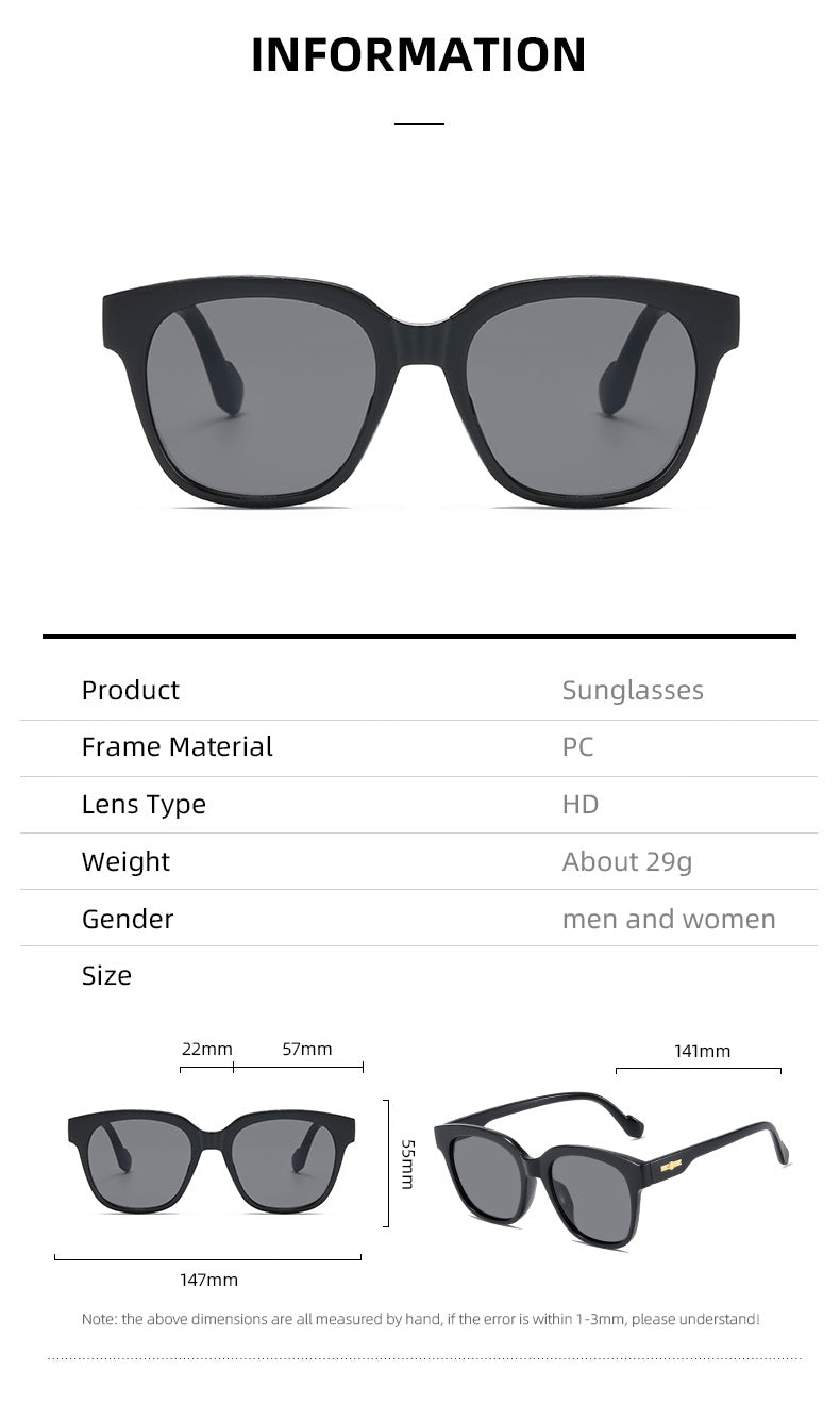 Damer klassisk solbrille med moderne oversized ramme Skanto