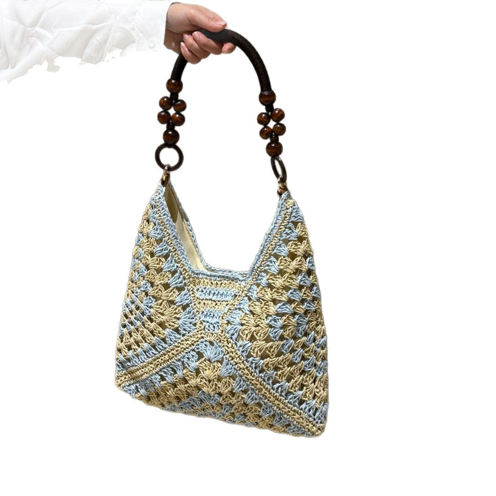Håndknyttet bærenett i boho-stil Skanto