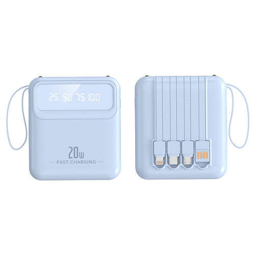 Bærbar Powerbank med multifunksjonell hurtiglading og digital skjerm Skanto