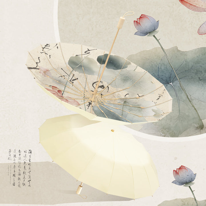 Damer Faltbar Parasol med kreativt Panda-design Skanto