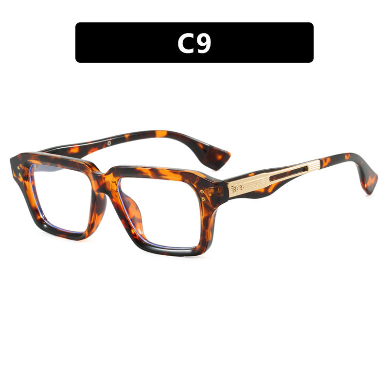 Women's Stylish Square Sunglasses with Luxurious Tortoiseshell Pattern and Durable Frame Skanto