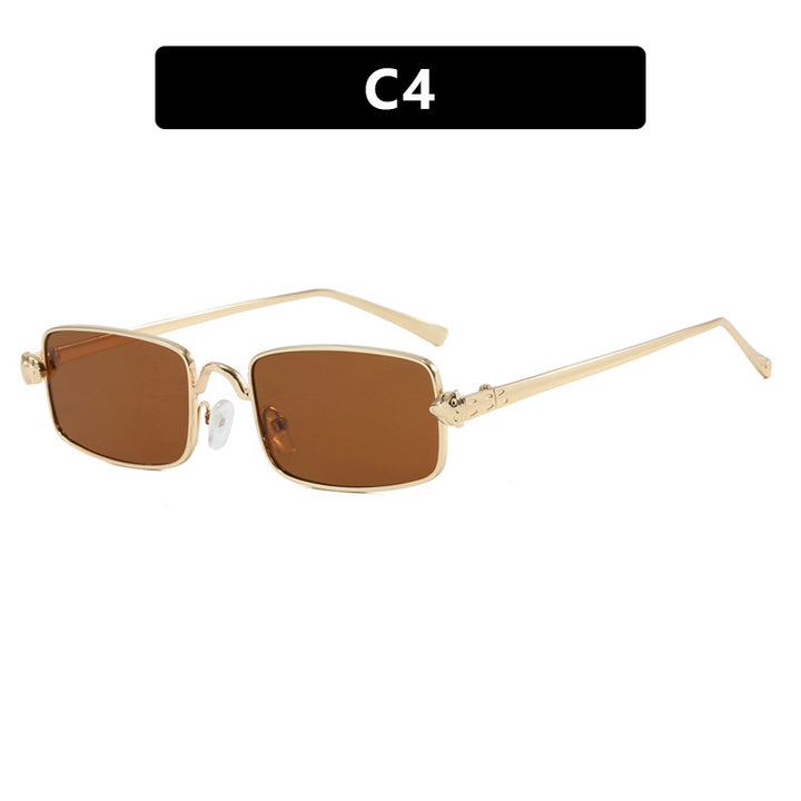 Women's elegant square sunglasses with luxury metal frame and UV protection Skanto